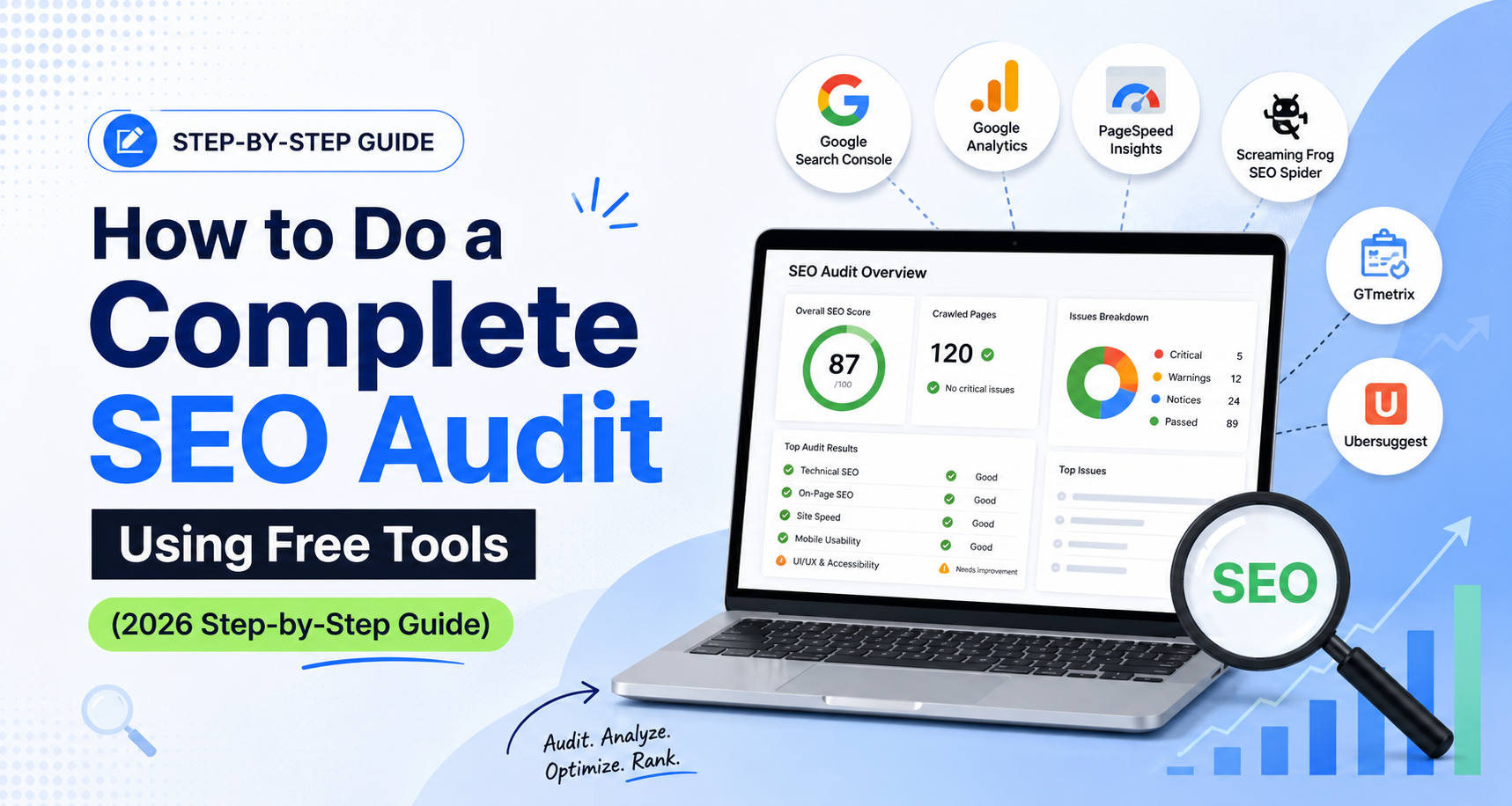 How to Do a Complete SEO Audit Using Free Tools (2026 Step-by-Step Guide)