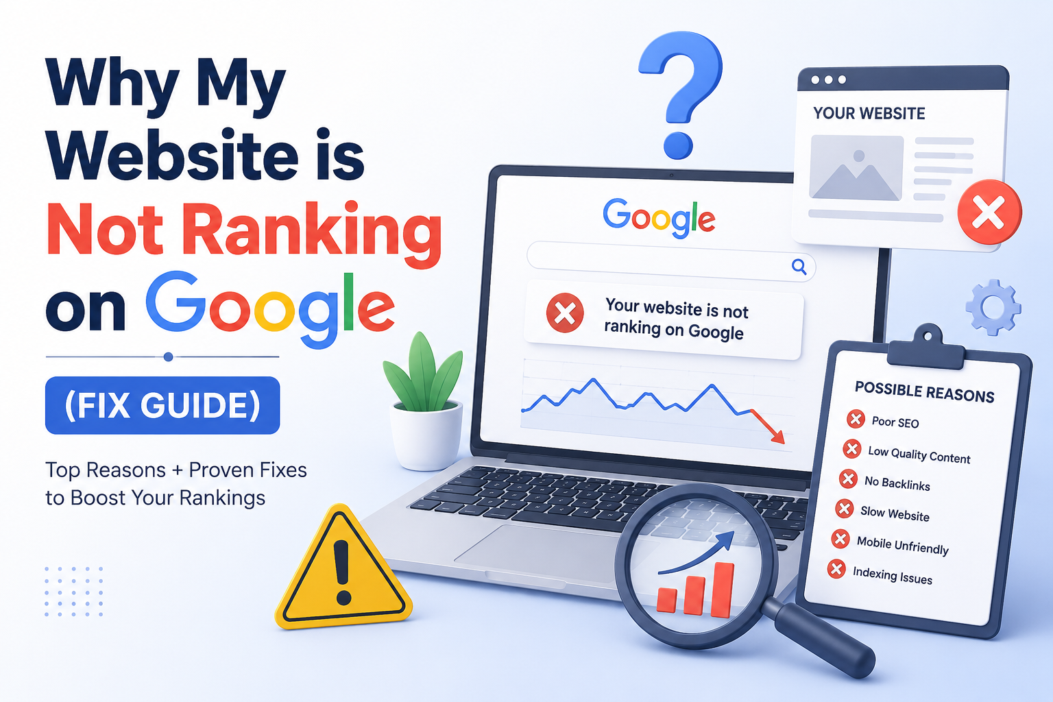 Why My Website Is Not Ranking on Google (Fix Guide 2026)
