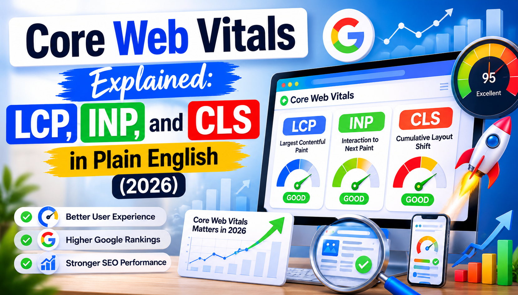 Core Web Vitals Explained: LCP, INP, and CLS in Plain English (2026).
