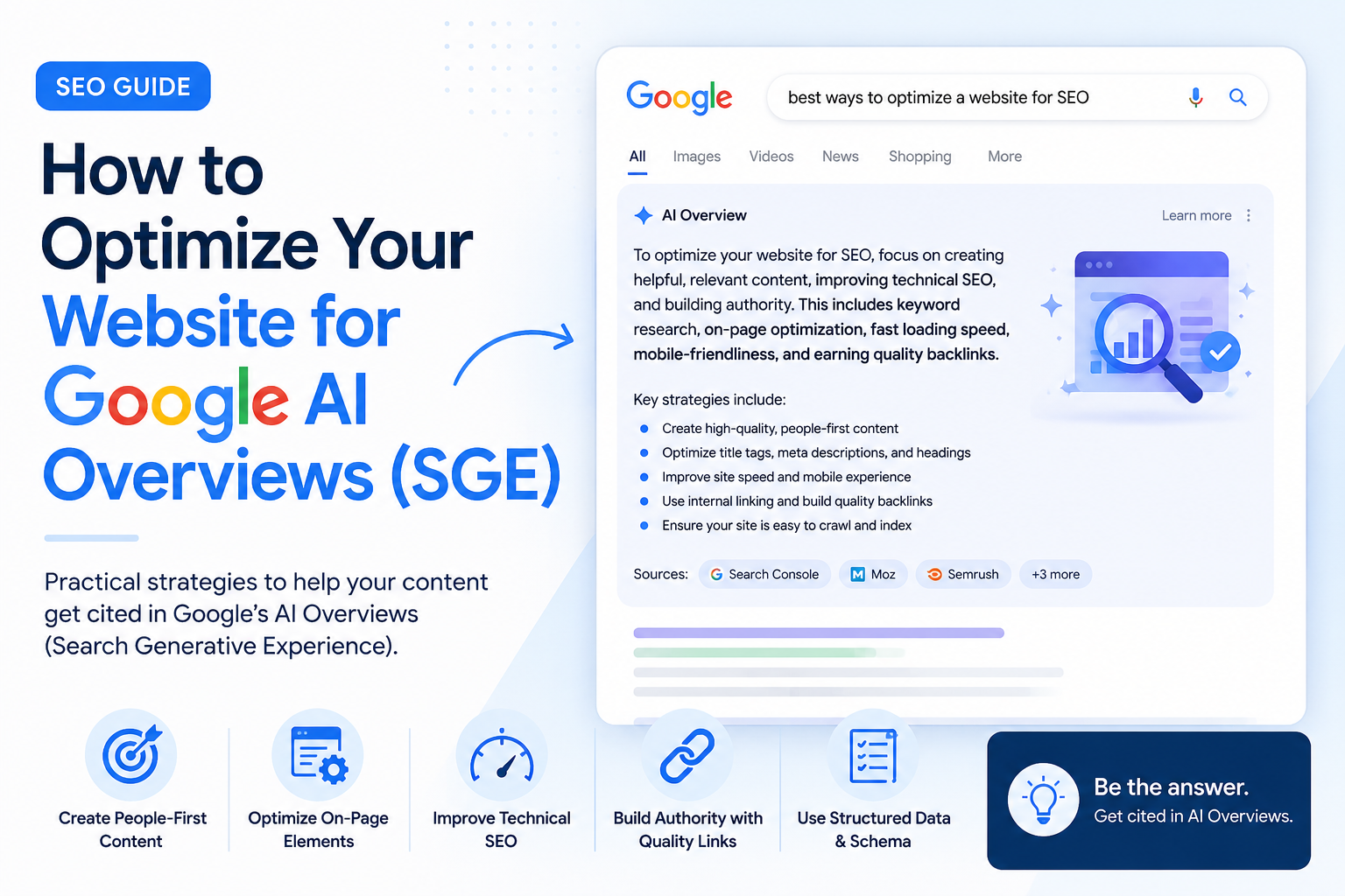 How to Optimize Your Website for Google AI Overviews (SGE) SGE